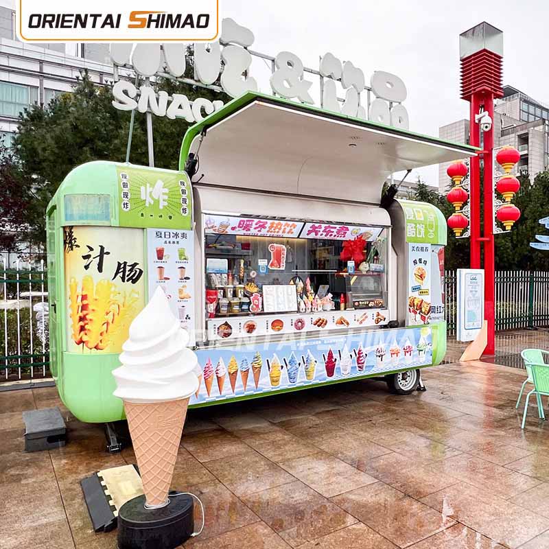 সম্পূর্ণ রান্নাঘর সহ খাদ্য ট্রেলার