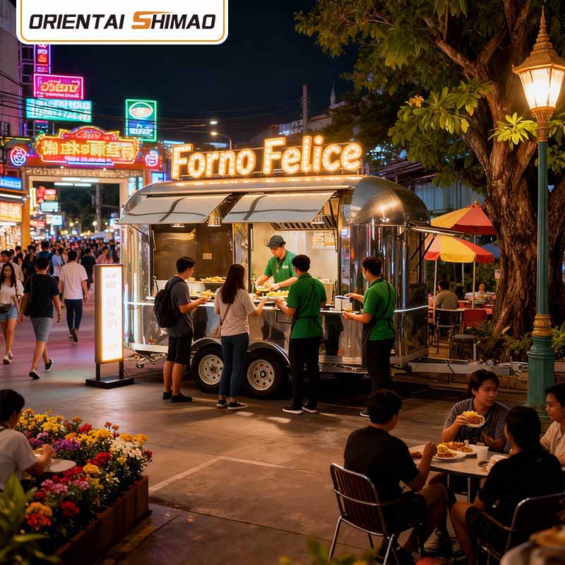 সম্পূর্ণ রান্নাঘর সহ খাদ্য ট্রেলার সস্তা খাদ্য ট্রাক ছোট খাদ্য ট্রেলার খাদ্য ট্রাক